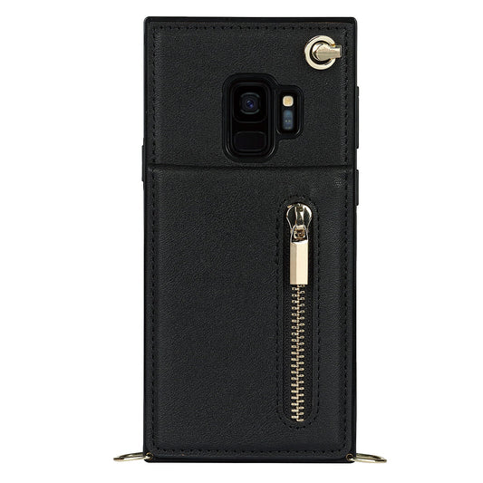 New Crossbody Zipper Wallet Phone Case For Samsung S9