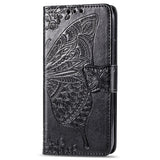 Luxury Embossed Butterfly Leather Wallet Flip Case For MOTO G Stylus 2021