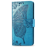 Luxury Embossed Butterfly Leather Wallet Flip Case For Samsung Note10