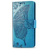 Luxury Embossed Butterfly Leather Wallet Flip Case For Samsung Galaxy S21FE