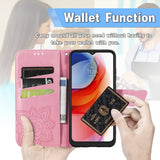 Luxury Embossed Butterfly Leather Wallet Flip Case For MOTO G Play 2021