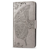 Luxury Embossed Butterfly Leather Wallet Flip Case For OnePlus Nord N100