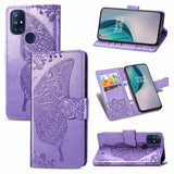 Luxury Embossed Butterfly Leather Wallet Flip Case For OnePlus Nord N10 5G