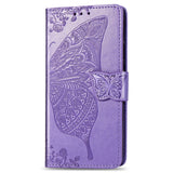 Luxury Embossed Butterfly Leather Wallet Flip Case For MOTO G Stylus 2021
