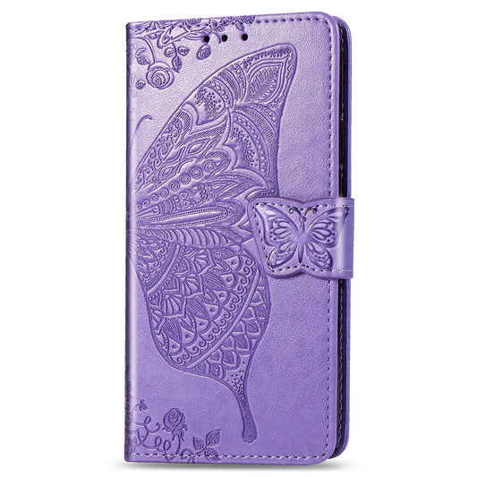 Luxury Embossed Butterfly Leather Wallet Flip Case for MOTO G7/ G7 Power/ G7 Play