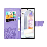 Luxury Embossed Butterfly Leather Wallet Flip Case for LG Velvet
