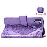 Luxury Embossed Butterfly Leather Wallet Flip Case For Samsung A Series