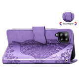 Luxury Embossed Butterfly Leather Wallet Flip Case For Samsung A42 5G