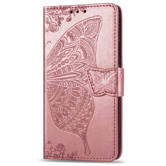 Luxury Embossed Butterfly Leather Wallet Flip Case for LG Stylo 6
