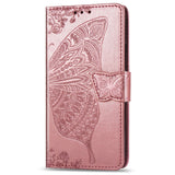 Luxury Embossed Butterfly Leather Wallet Flip Case For OnePlus Nord N100