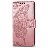Luxury Embossed Butterfly Leather Wallet Flip Case For MOTO G Stylus 2021