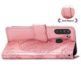 Luxury Embossed Butterfly Leather Wallet Flip Case For Samsung A21S
