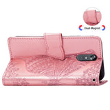Luxury Embossed Butterfly Leather Wallet Flip Case for LG Stylo 5