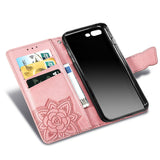 New Luxury Embossed Butterfly Leather Wallet Flip Case for IPHONE 7Plus/8Plus
