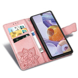 Luxury Embossed Butterfly Leather Wallet Flip Case for LG Stylo 6