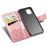 New Luxury Embossed Butterfly Leather Wallet Flip Case for IPHONE 11 Pro