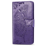Luxury Embossed Butterfly Leather Wallet Flip Case For Google Pixel