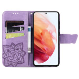 Luxury Embossed Butterfly Leather Wallet Flip Case For Samsung Galaxy S21FE