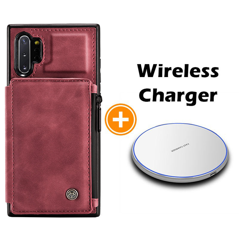 Nouvel étui portefeuille multifonction de luxe pour Samsung Note10 Plus