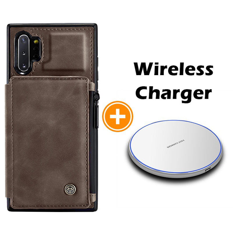 Nouvel étui portefeuille multifonction de luxe pour Samsung Note10 Plus