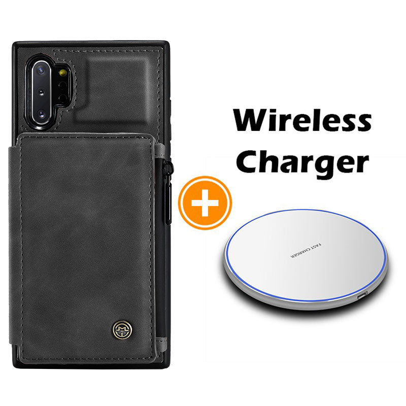 Nouvel étui portefeuille multifonction de luxe pour Samsung Note10 Plus