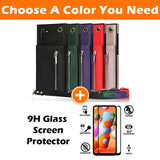 New Crossbody Zipper Wallet Phone Case For Samsung Note10