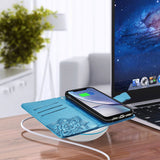 Luxury Embossed Butterfly Leather Wallet Flip Case for LG Stylo 6