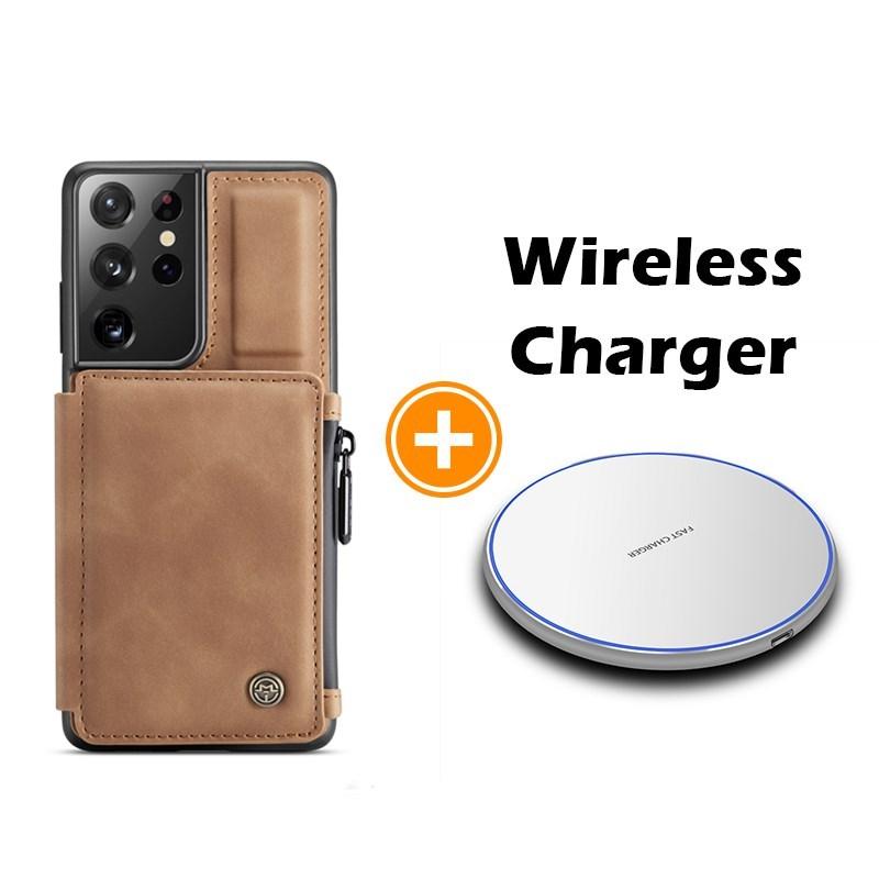 Nouvel étui portefeuille multifonction de luxe pour téléphone Samsung S21 Series