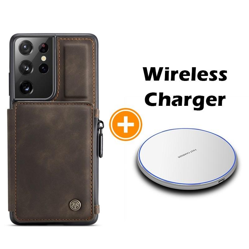 Nouvel étui portefeuille multifonction de luxe pour téléphone Samsung S21 Series