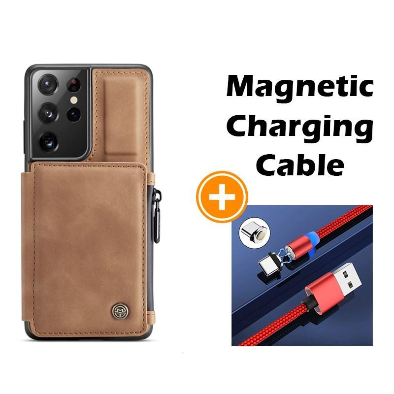 Nouvel étui portefeuille multifonction de luxe pour téléphone Samsung S21 Series