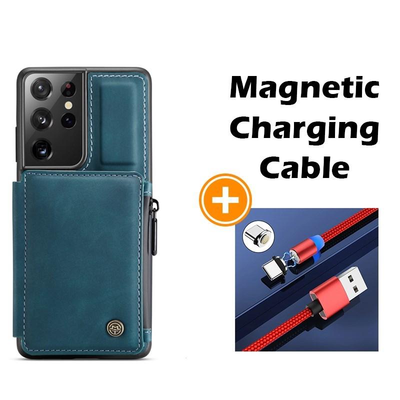 Nouvel étui portefeuille multifonction de luxe pour téléphone Samsung S21 Series