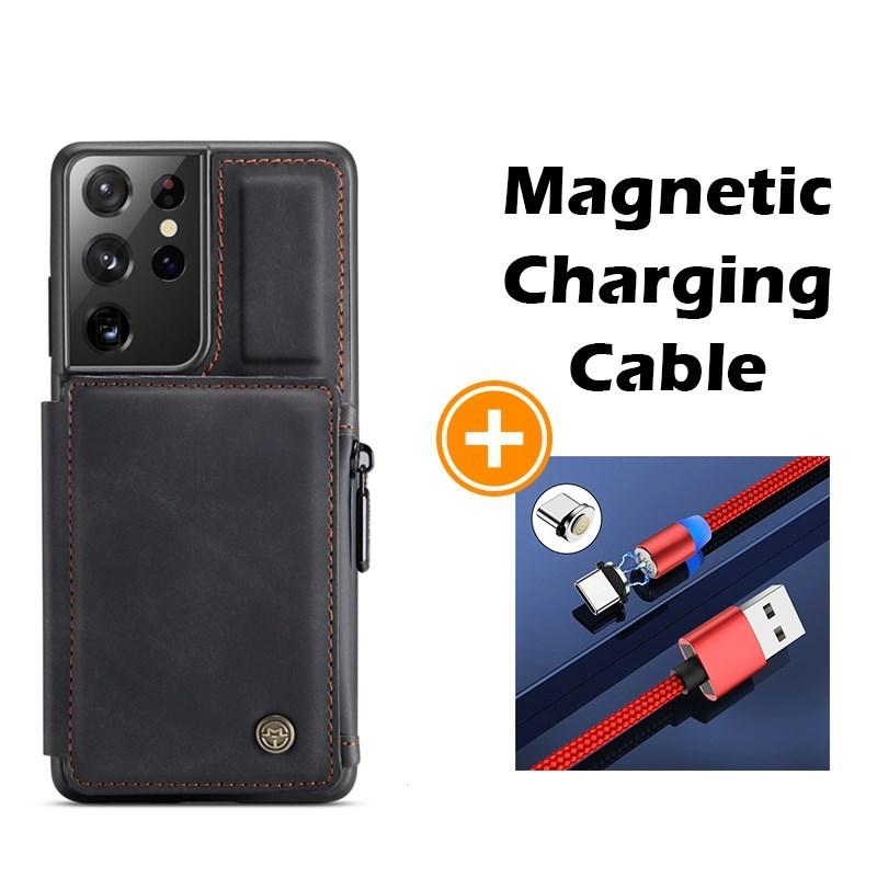 Nouvel étui portefeuille multifonction de luxe pour téléphone Samsung S21 Series