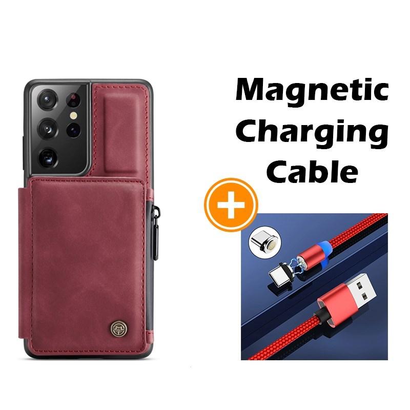 Nouvel étui portefeuille multifonction de luxe pour téléphone Samsung S21 Series