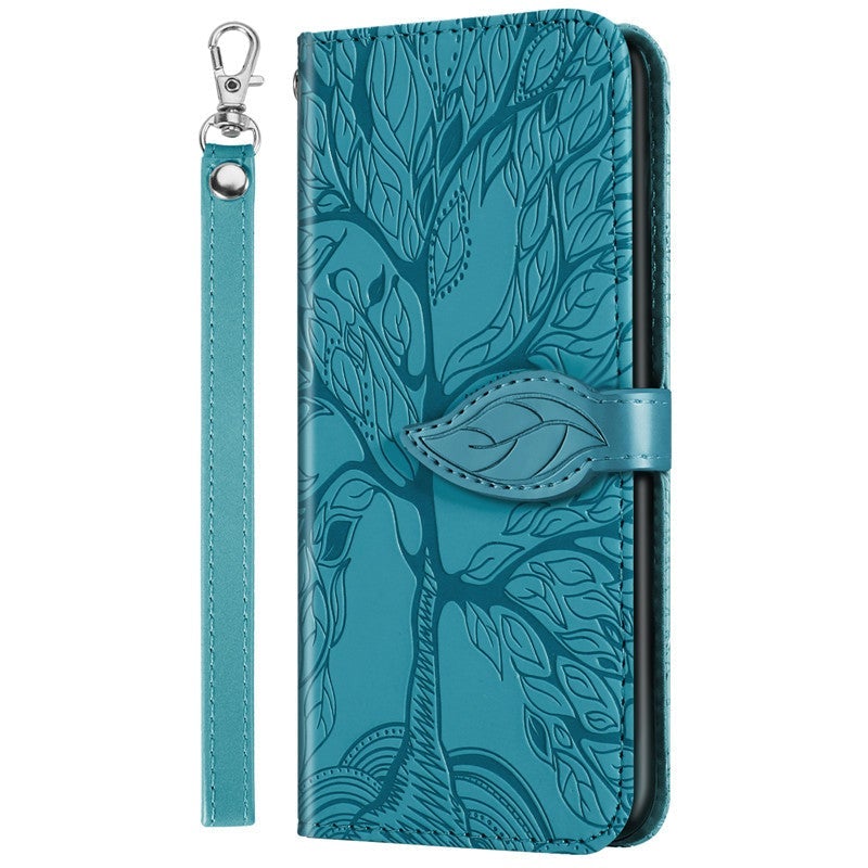 New 3D Embossed Life Tree Wallet Phone Case For Samsung A Series