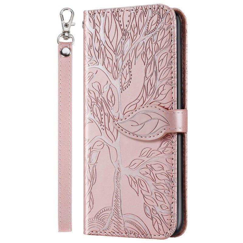 New 3D Embossed Life Tree Wallet Phone Case For Samsung S Series