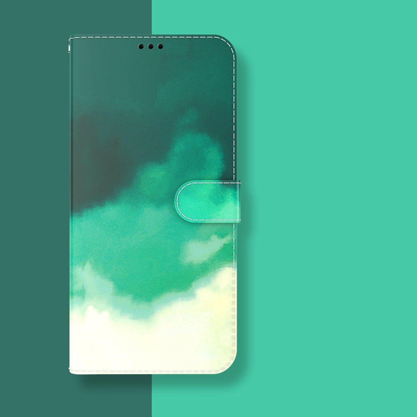 Watercolor Graffiti Flip Wallet Phone Case For Samsung