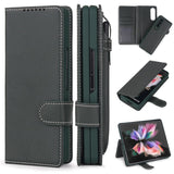 New 2-in-1 Leather Wallet Pen Slot Phone Case For Samsung Galaxy Z Fold3 5G