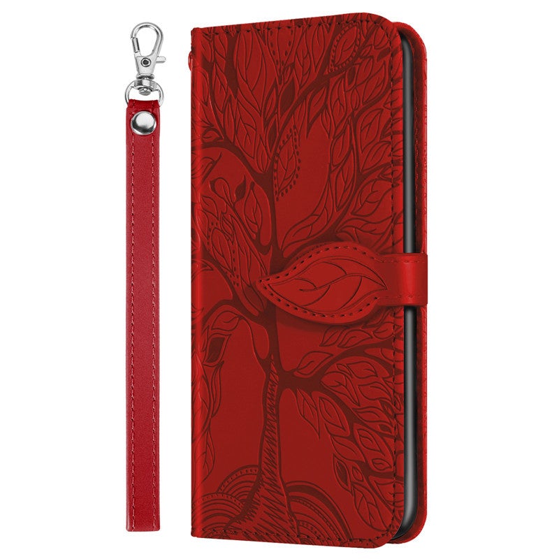 New 3D Embossed Life Tree Wallet Phone Case For Samsung S Series