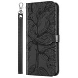 New 3D Embossed Life Tree Wallet Phone Case For Samsung S Series
