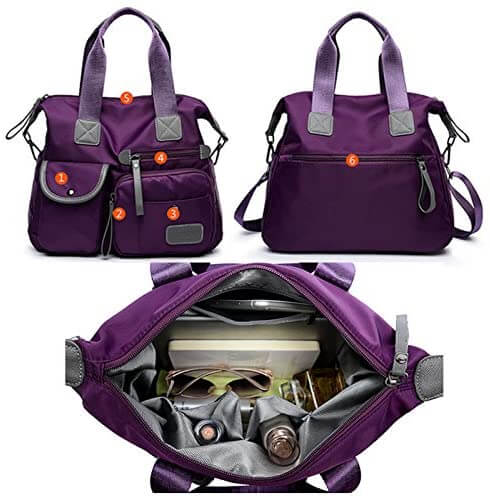 Waterproof Handbags Solid Shoulder Bags