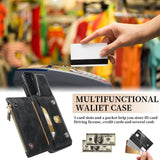 New Upgrade Multifunctional Wallet Zipper Phone Case  For Samsung S21 Plus 5G