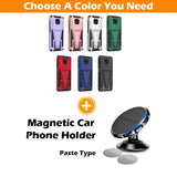 New Extraordinary Armor Bracket Magnetic Case For Moto G Power 2021