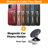New Upgrade Multifunctional Wallet Zipper Phone Case  For Samsung A22 5G
