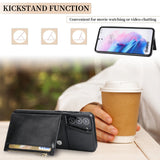 New Upgrade Multifunctional Wallet Zipper Phone Case  For Samsung S21 5G