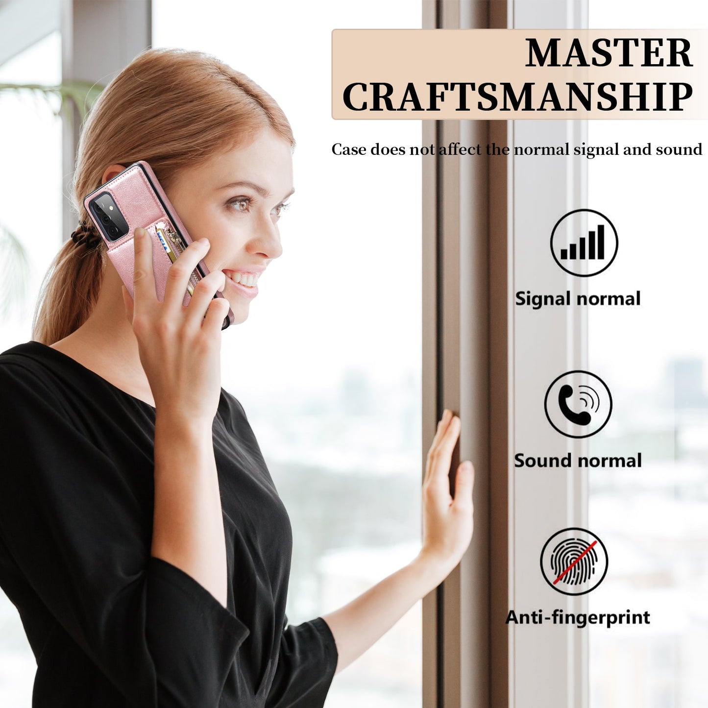 Nouvelle Housse de Téléphone Multifonctionnelle à Glissière pour Samsung A52 5G