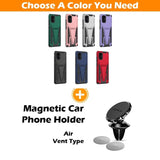 New Extraordinary Armor Bracket Magnetic Phone Case For Samsung A51 4G