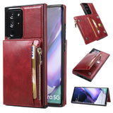 New Upgrade Multifunctional Wallet Zipper Phone Case  For Samsung Note20 Ultra