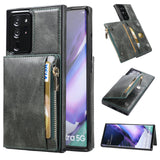 New Upgrade Multifunctional Wallet Zipper Phone Case  For Samsung Note20 Ultra