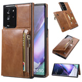 New Upgrade Multifunctional Wallet Zipper Phone Case  For Samsung Note20 Ultra