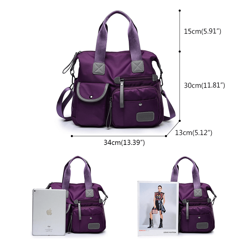 Waterproof Handbags Solid Shoulder Bags